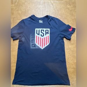 Nike - Navy Blue USA Soccer Shirt - Large